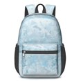 thumbnail image 1 of 17 Inch Lightweight Backpack,PVC Waterproof Oxford Fabric, Ergonomically Designed, with Large Capacity, Frozen Aesthetic Pattern, 1 of 4