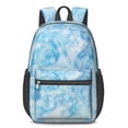 thumbnail image 1 of 17 Inch Lightweight Backpack,PVC Waterproof Oxford Fabric, Ergonomically Designed, with Large Capacity, Frozen Aesthetic Pattern, 1 of 5