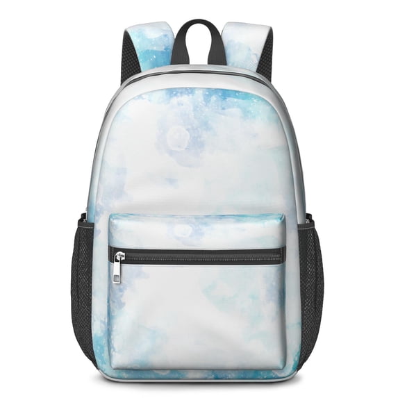 17 Inch Lightweight Backpack,PVC Waterproof Oxford Fabric, Ergonomically Designed, with Large Capacity, Frozen Aesthetic Pattern