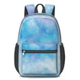 thumbnail image 1 of 17 Inch Lightweight Backpack,PVC Waterproof Oxford Fabric, Ergonomically Designed, with Large Capacity, Frozen Aesthetic Pattern, 1 of 5