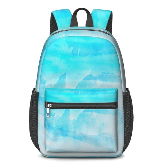 17 Inch Lightweight Backpack,PVC Waterproof Oxford Fabric, Ergonomically Designed, with Large Capacity, Frozen Aesthetic Pattern