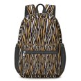 thumbnail image 1 of 17 Inch Lightweight Backpack,PVC Waterproof Oxford Fabric, Ergonomically Designed, with Large Capacity, Leopard Animal Pattern, 1 of 5