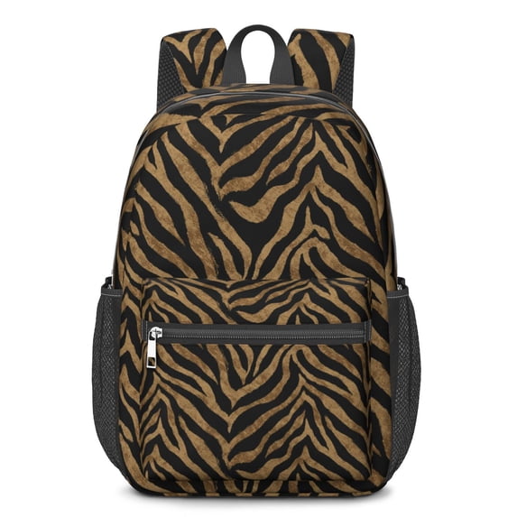 17 Inch Lightweight Backpack,PVC Waterproof Oxford Fabric, Ergonomically Designed, with Large Capacity, Leopard Animal Print
