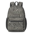 thumbnail image 1 of 17 Inch Lightweight Backpack,PVC Waterproof Oxford Fabric, Ergonomically Designed, with Large Capacity, Leopard Animal Print, 1 of 5