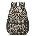thumbnail image 1 of 17 Inch Lightweight Backpack,PVC Waterproof Oxford Fabric, Ergonomically Designed, with Large Capacity, Leopard Animal Print, 1 of 5
