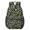 thumbnail image 1 of 17 Inch Lightweight Backpack,PVC Waterproof Oxford Fabric, Ergonomically Designed, with Large Capacity, Leopard Animal Print, 1 of 5