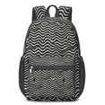 thumbnail image 1 of 17 Inch Lightweight Backpack,PVC Waterproof Oxford Fabric, Ergonomically Designed, with Large Capacity, Leopard Animal Print, 1 of 5