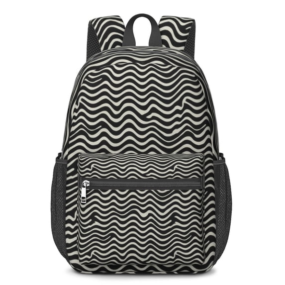 17 Inch Lightweight Backpack,PVC Waterproof Oxford Fabric, Ergonomically Designed, with Large Capacity, Leopard Animal Print
