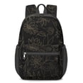 thumbnail image 1 of 17 Inch Lightweight Backpack,PVC Waterproof Oxford Fabric, Ergonomically Designed, with Large Capacity, Sunflower Print, 1 of 5