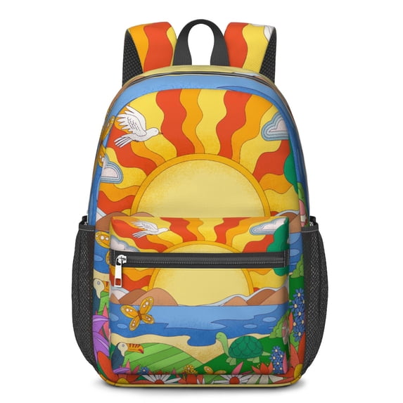 17 Inch Lightweight Backpack,PVC Waterproof Oxford Fabric ...