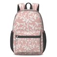 thumbnail image 1 of 17 Inch Lightweight Backpack,PVC Waterproof Oxford Fabric, Ergonomically Designed, with Large Capacity, Wildflower Garden Aesthetic Floral Print, 1 of 5