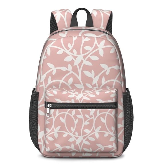 17 Inch Lightweight Backpack,PVC Waterproof Oxford Fabric, Ergonomically Designed, with Large Capacity, Wildflower Garden Aesthetic Floral Print
