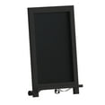 thumbnail image 1 of 17 Inch Magnetic Chalkboard, Black Wood Frame, Metal Scrolled Legs, 1 of 4