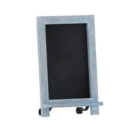 Alamont Home - Canterbury 9.5"W x 1.88"D x 14"H Magnetic Tabletop Chalkboard - Rustic Blue