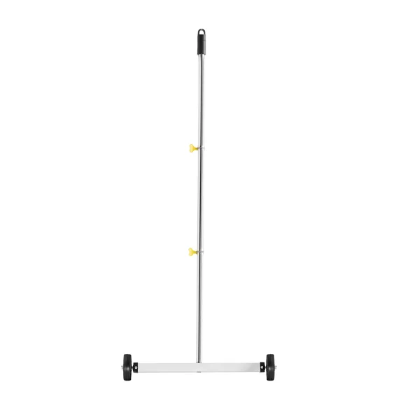 17-Inch Magnetic Sweeper with Wheels-Lightweight 10 lbs Load Capacity,Adjustable Handle for Easy Cleanup of Nails and Screws in Garages and Roofing Projects