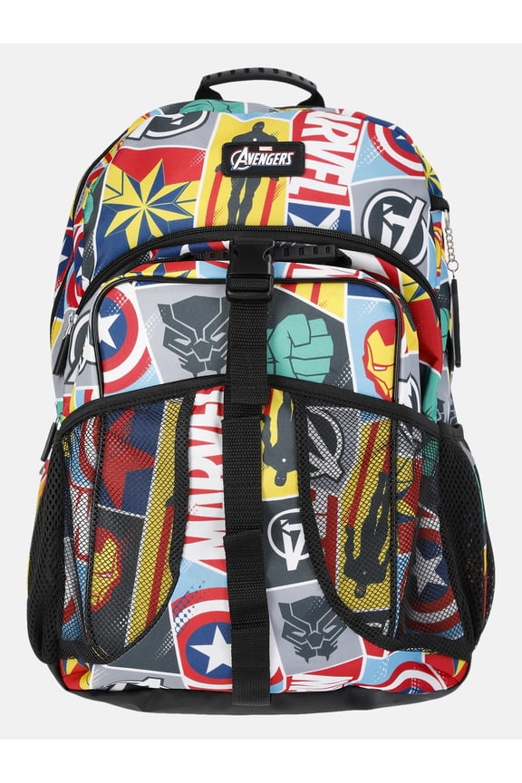 Marvel Avengers Boys 17" Modern Backpack Set, Multicolor