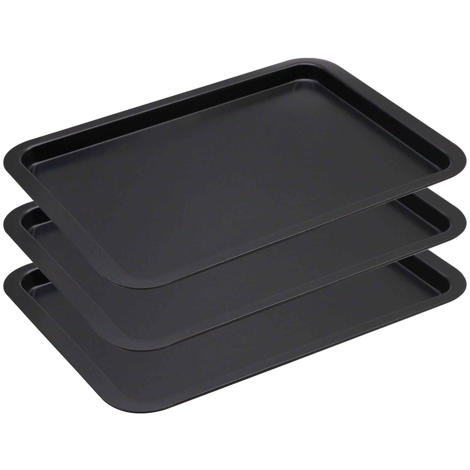 17-Inch Nonstick Bakeware Baking Sheets Cookie Trays, 3-Pack