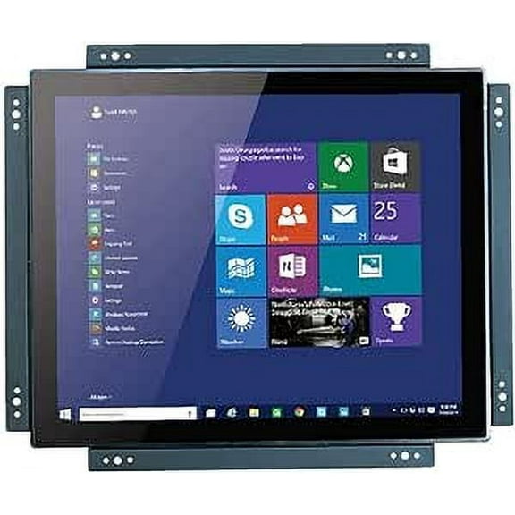 17 Inch Open Frame Design Touch Screen Monitor Display with VESA & Rear Mounting Bracket for Kiosk Industrial Automation POS Retail Self-Service