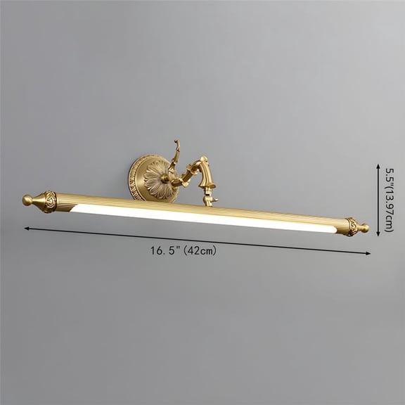 17-Inch Retro Bronze Hardwired LED Picture Light 4000K Wall-Mounted Art Spotlight for Gallery, Photos & Framed Art