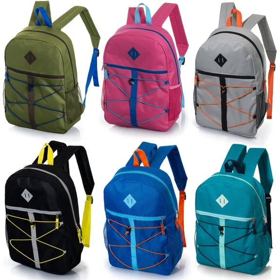 17 Inch Sport Bulk Backpacks in  Assorted Colors  case Pack 24