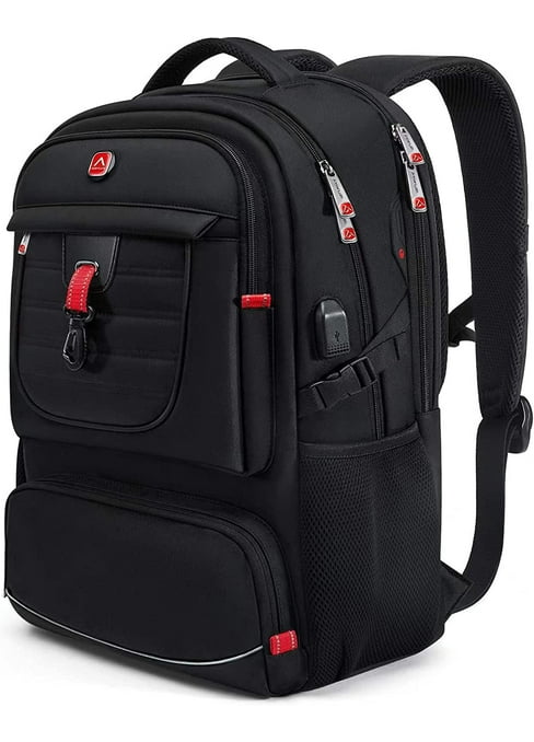 Aji 28L Travel Laptop Backpack For Men & Women – Fits 17” Laptop, Water-Resistant, Carry-On Friendly With Hidden Pocket