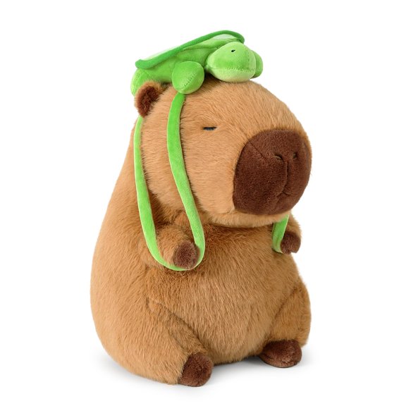 17 Inch Turtle Backpack Capybara Plush, Big Size Comfort Pillow Toy