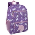 thumbnail image 1 of 17 Inch Unicorn Plush Backpack with Plush Applique for Travel, Camping and Commuting, 1 of 6