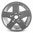thumbnail image 1 of 17 Inch Wheel for 2007-2018 Jeep Wrangler 5 Lug Silver Aluminum Rim, 1 of 5