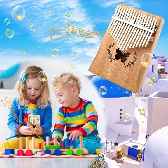 17 Key Mini Kalimba Exquisite Finger Thumb Piano Marimba Musical Good Accessory