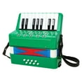 thumbnail image 1 of 17 Keys 8 Bass Piano Accordion Kids Accordion Toy for Beginner Kids Children Green, 1 of 8