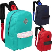 17 Kids Backpack 24-Pack   Assorted Colors for School, Charity Drives, and Donation Events