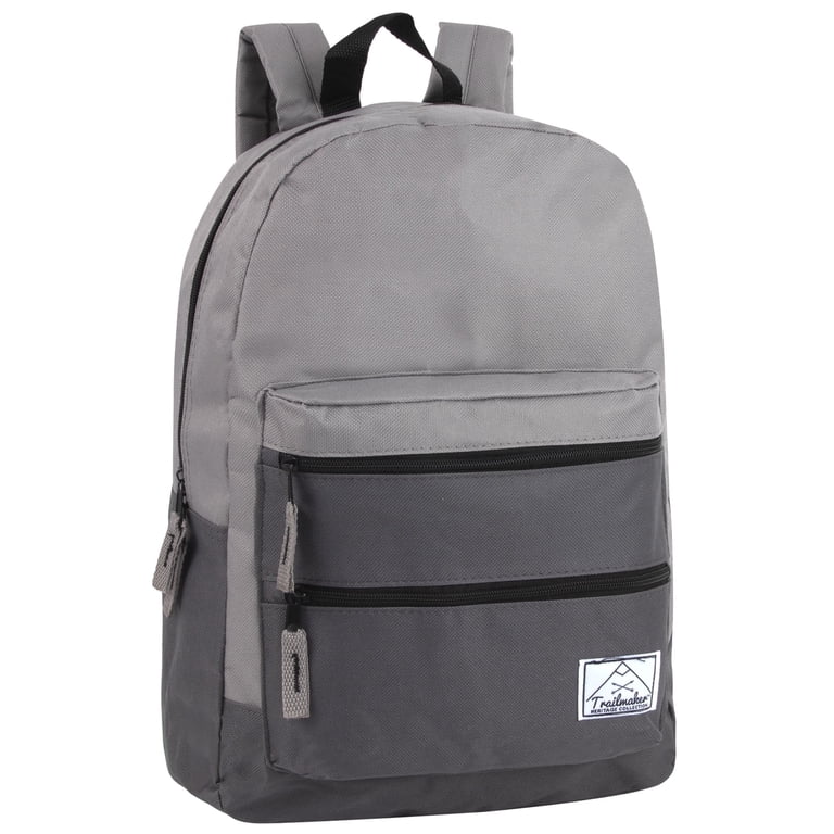 Trail Maker 17”L Backpack with Multi Pockets & Dual Zippers for