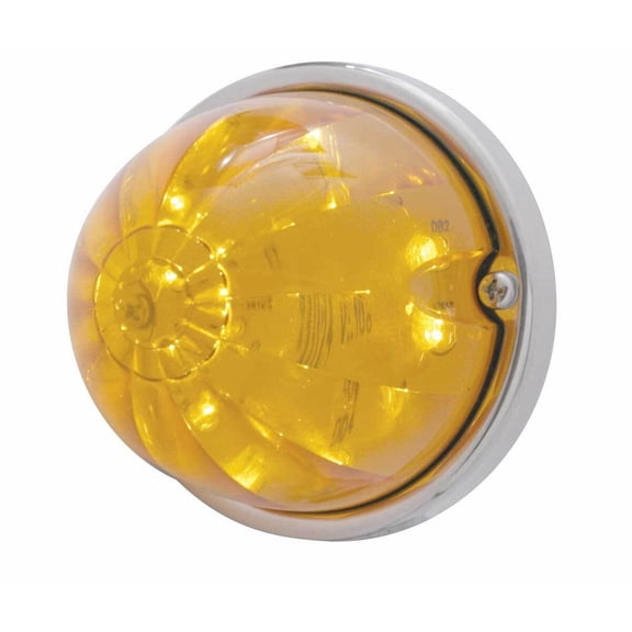 17 LED Watermelon Flush Mount Kit W/ Low Profile Bezel / Amber LED/Amber Lens