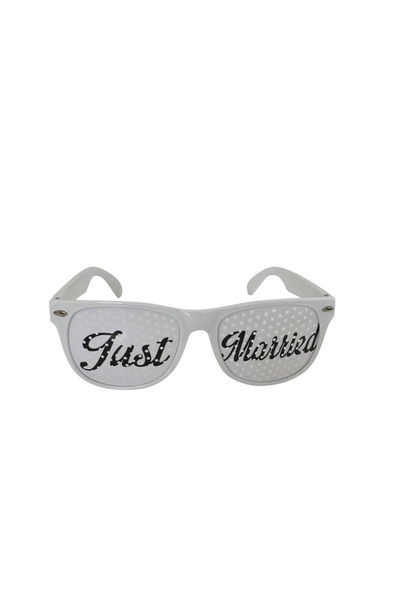 Bridal Party Wedding Party Sunglasses - Just Married - White