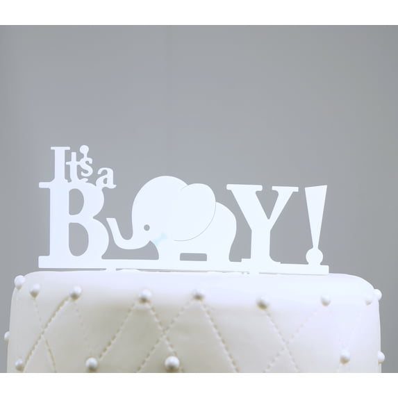 17 Main It's A Boy Acrylic Baby Shower Cake Topper