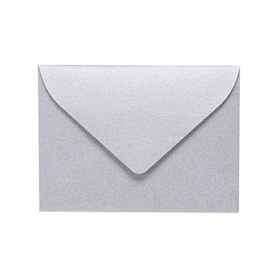 #17 Mini Envelopes (2 11/16 x 3 11/16) - Silver Metallic (50 Qty.)