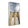 thumbnail image 1 of 17" Modern and Sleek Architectural Brooklyn Bridge Gallery Wrap Canvas Wall Art, 1 of 1