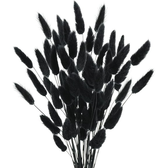 17’’ Natural Bunny Tails Dried Flowers, 50 Pcs Dried Lagurus Ovatus, Dried Pink Pampas Grass Decor for Farmhouse Flower Arrangements Wedding Home Boho Party Decorations A