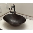thumbnail image 1 of 17" Oval Copper Bathroom Vessel Sink 13" Clayborne Faucet Included, 1 of 4