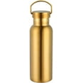 thumbnail image 1 of 17 Oz 304 Stainless Steel Water Bottles, Double Wall Vacuum Insulated Water Bottle, Metal Sport Water Bottles for Outdoor, Gold, 1 of 9