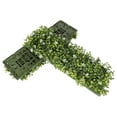 17 PCS 18"x6" Artificial Plant Panels with Single Side White Flowers
