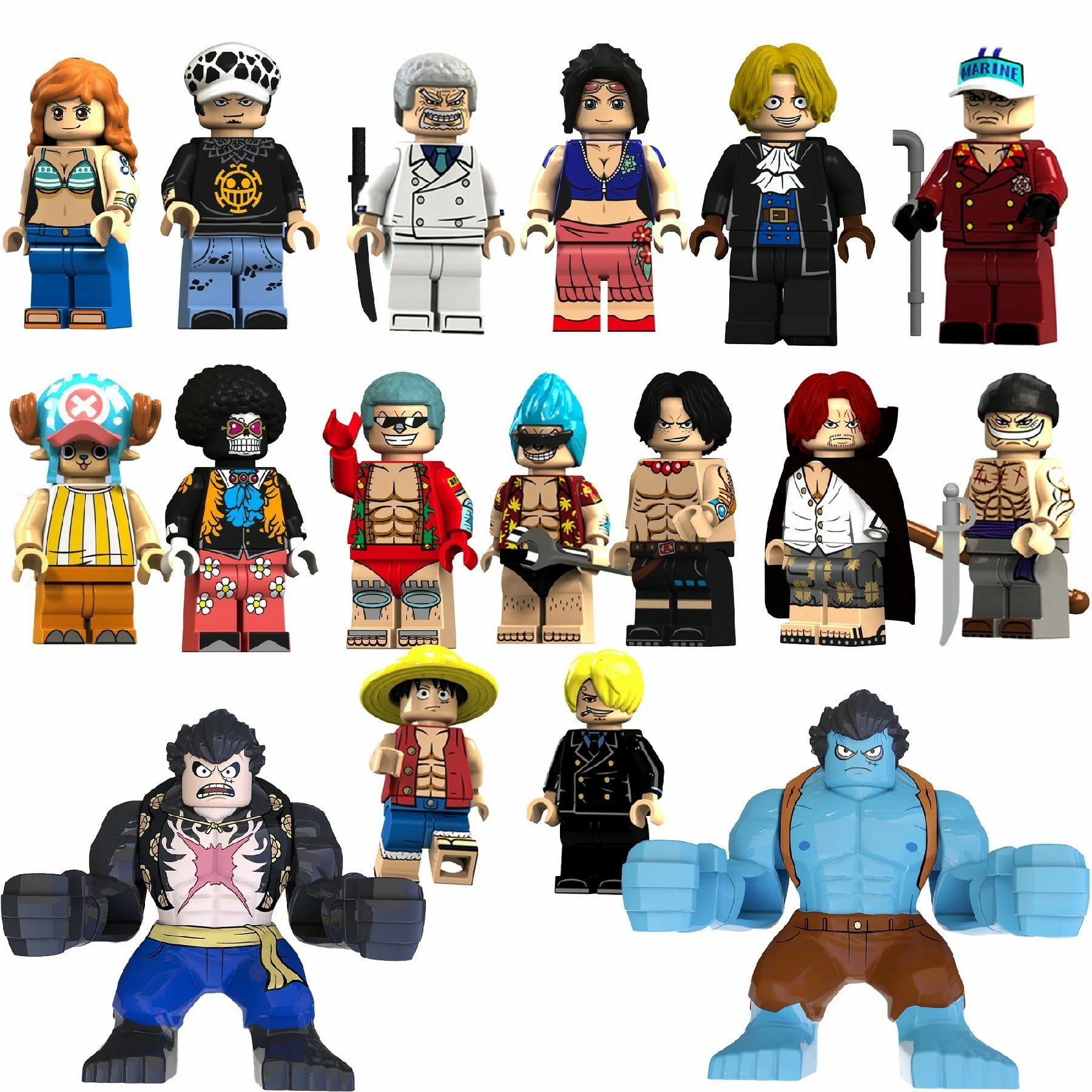 ONE PIECE ローセット 17 PCS Roronoa Zoro Minifigures Set – ONE PIECE Collectible