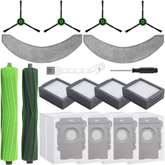 17 Pack Accessories Kit Compatible with iRobot Roomba Combo 10 Max, Combo j9 Plus, Combo j7 Plus Robot Vacuum