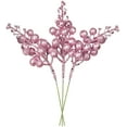 thumbnail image 1 of 17 Pack Christmas Glitter Berries Stems, 7.8Inch Artificial Christmas Picks for Christmas Tree Ornaments, DIY Xmas Wreath, Crafts, Holiday and Home Decor (Light Purple), 1 of 5