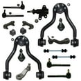 thumbnail image 1 of 17 Pc Front Suspension Kit Control Arms Lower Ball Joints Idler & Pitman Arms Adjusting Sleeves Tie Rods Stabilizer Bar Bushing Kit 30.5 mm / 1.2 inch Fits select: 1996-2000 CHEVROLET GMT-400, 1 of 12