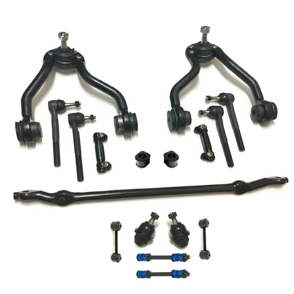 17 Pc New Suspension Kit Center Link Control Arm with Ball Joints Sway Bar Frame Bushings 31.75mm Tie Rod Ends Rear and Front Sway Bars Fits select: 1995-2000 CHEVROLET TAHOE
