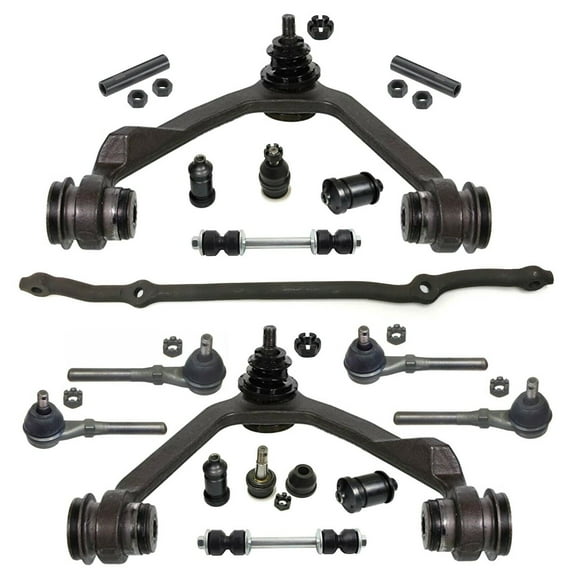 17 Pc New Suspension Kit Control Arms & Ball Joints Left & Right Side, Front Lower Control Arm Bushing