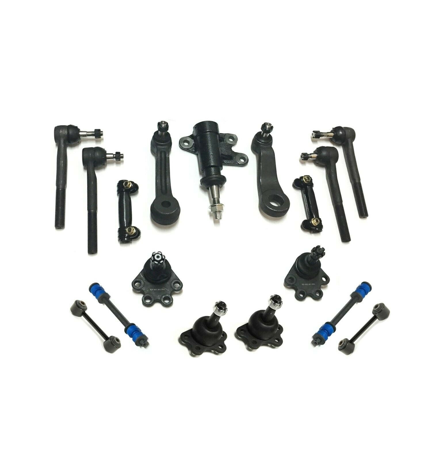 17 Pc Steering Kit Rear & Front Sway Bar Links Tie Rod Ends Upper
