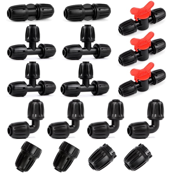 34 Irrigation Tubing Fittings