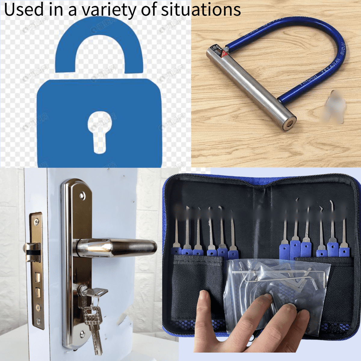 17 Pcs Hand Tool Set, Used For Door Lock Or Car Lock Repair，Men's gift ...